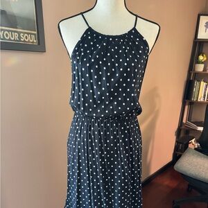 NWOT JCrew Tired polka dot maxi size M